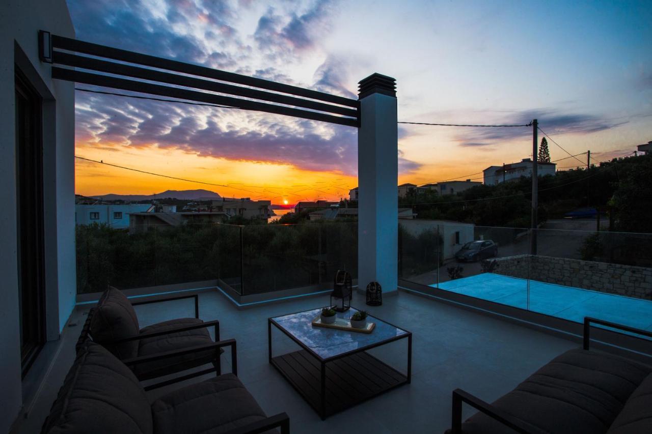 Avrilia Seaside Villa Heated Pool Almirída Luaran gambar