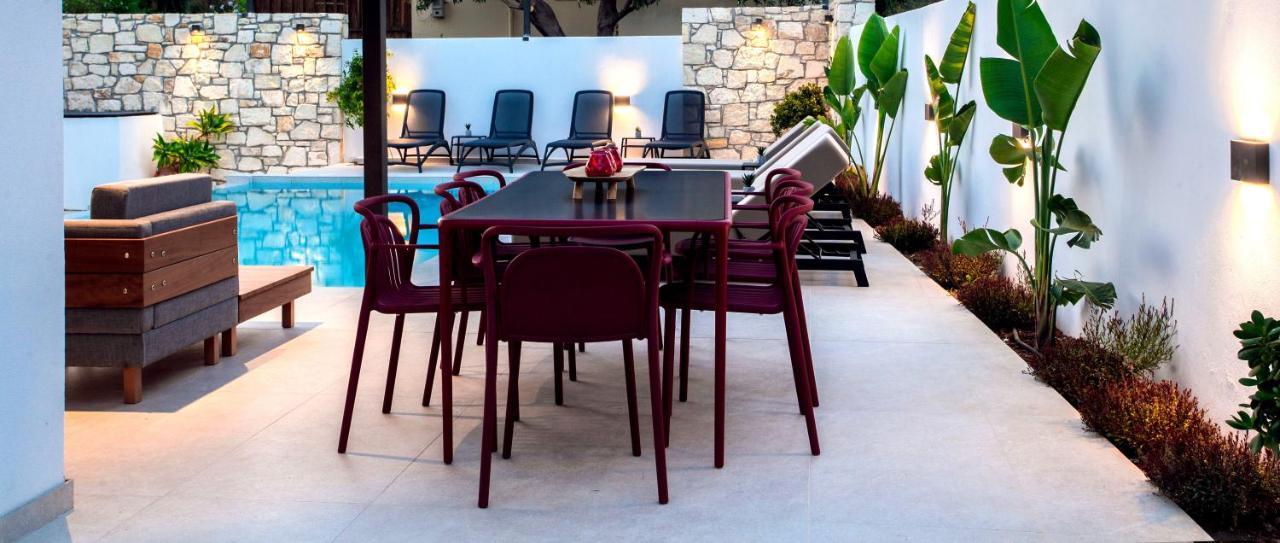 Avrilia Seaside Villa Heated Pool Almirída Luaran gambar