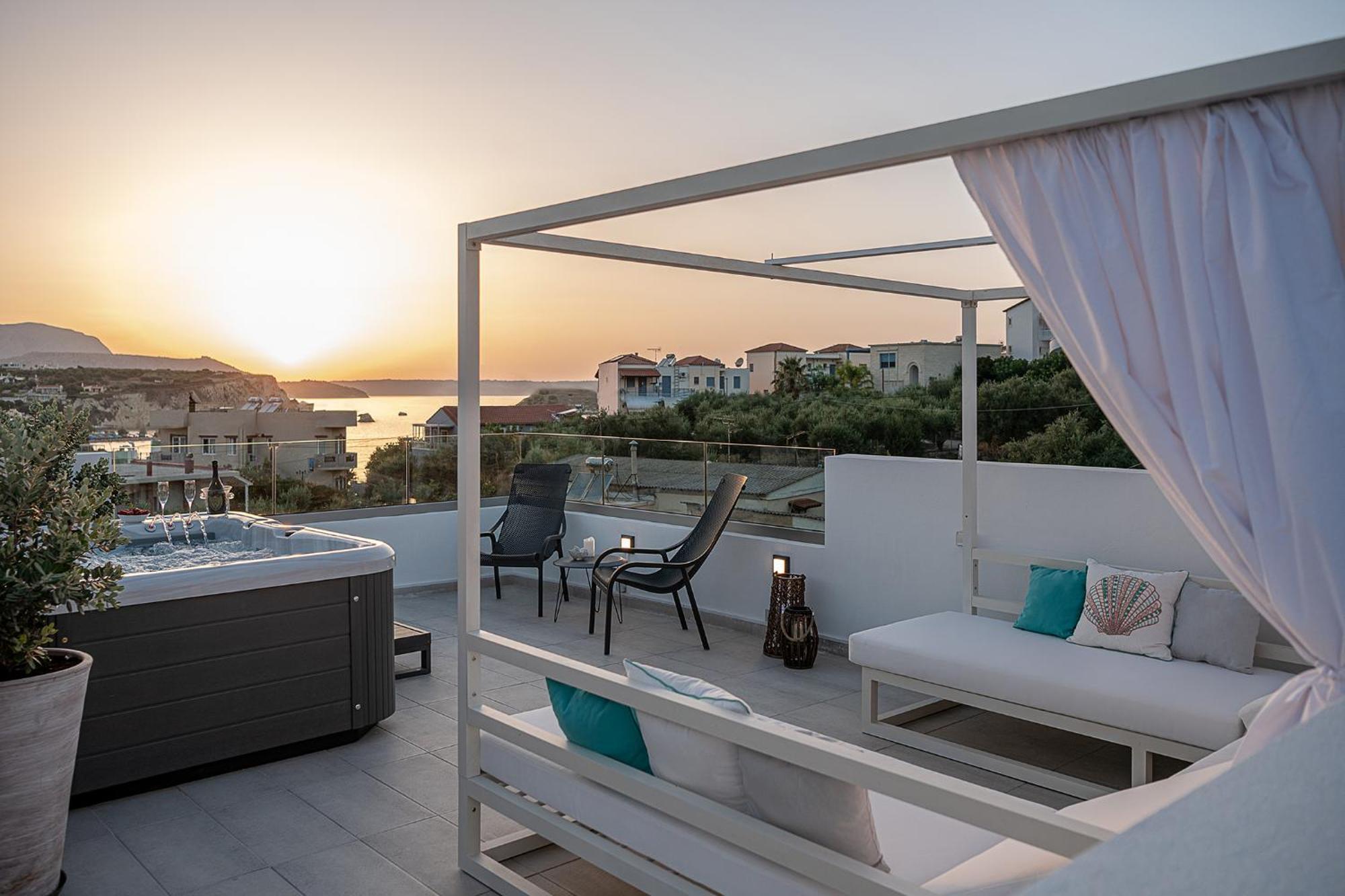 Avrilia Seaside Villa Heated Pool Almirída Luaran gambar