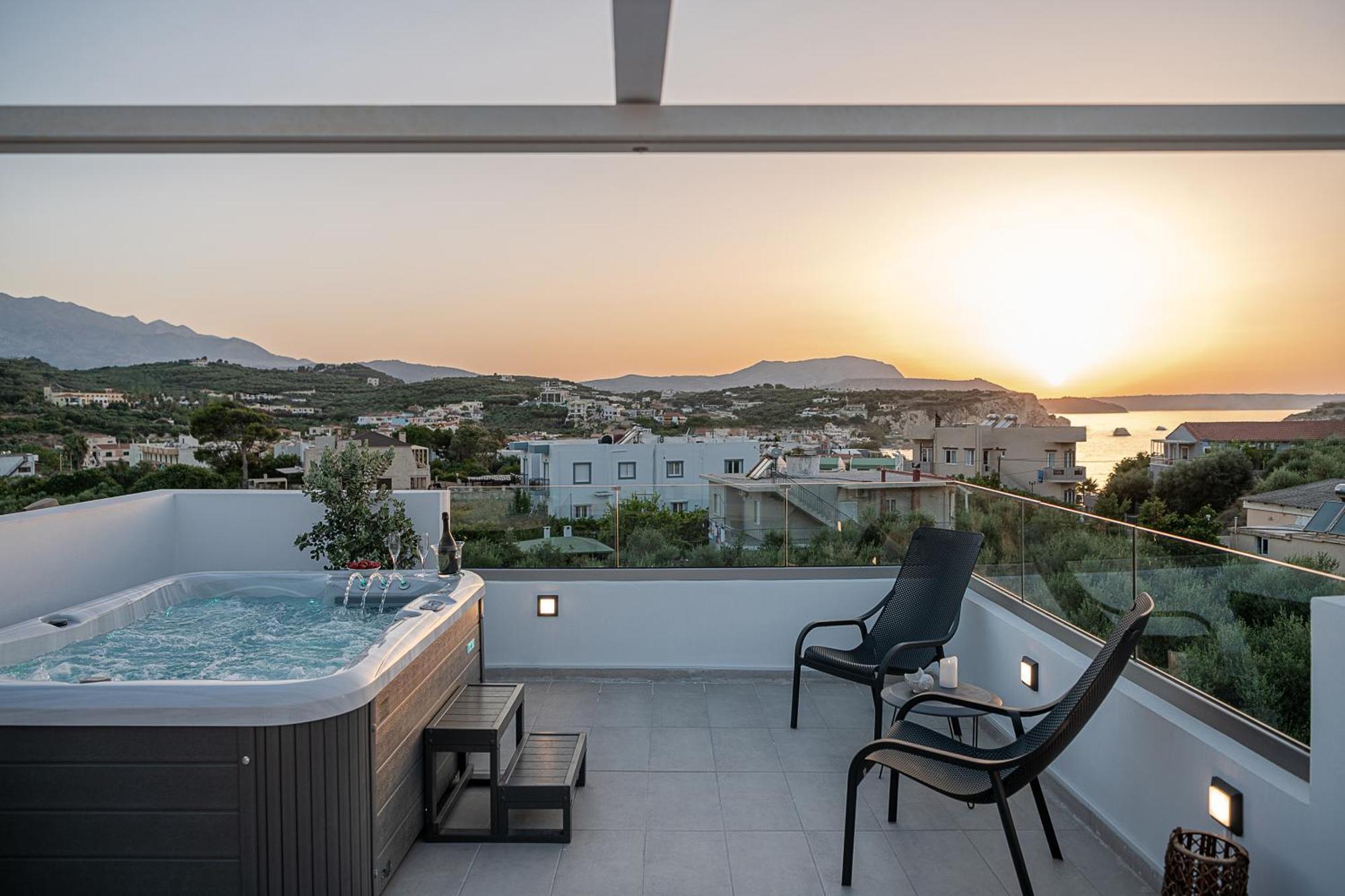 Avrilia Seaside Villa Heated Pool Almirída Luaran gambar