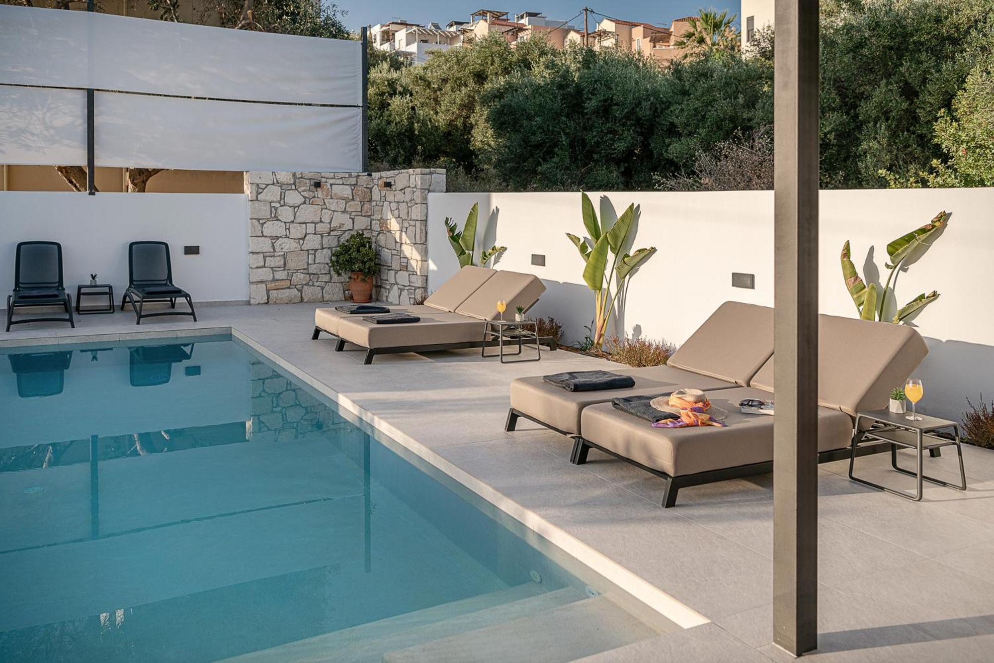 Avrilia Seaside Villa Heated Pool Almirída Luaran gambar
