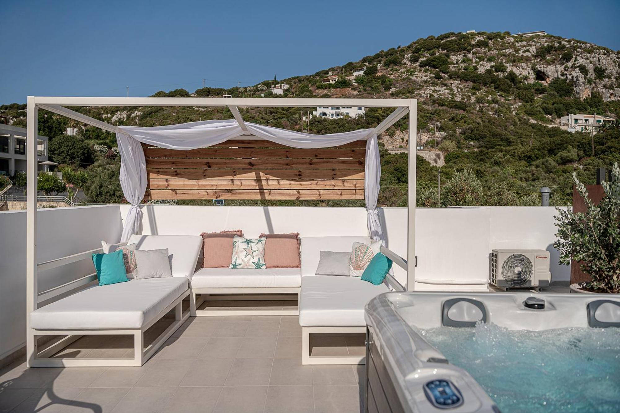 Avrilia Seaside Villa Heated Pool Almirída Luaran gambar