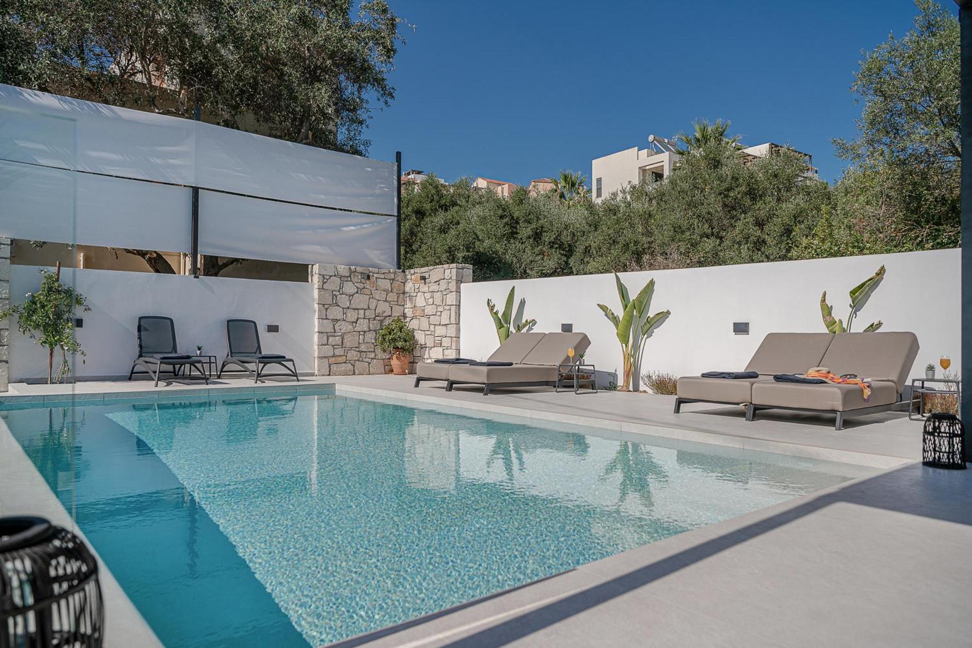 Avrilia Seaside Villa Heated Pool Almirída Luaran gambar